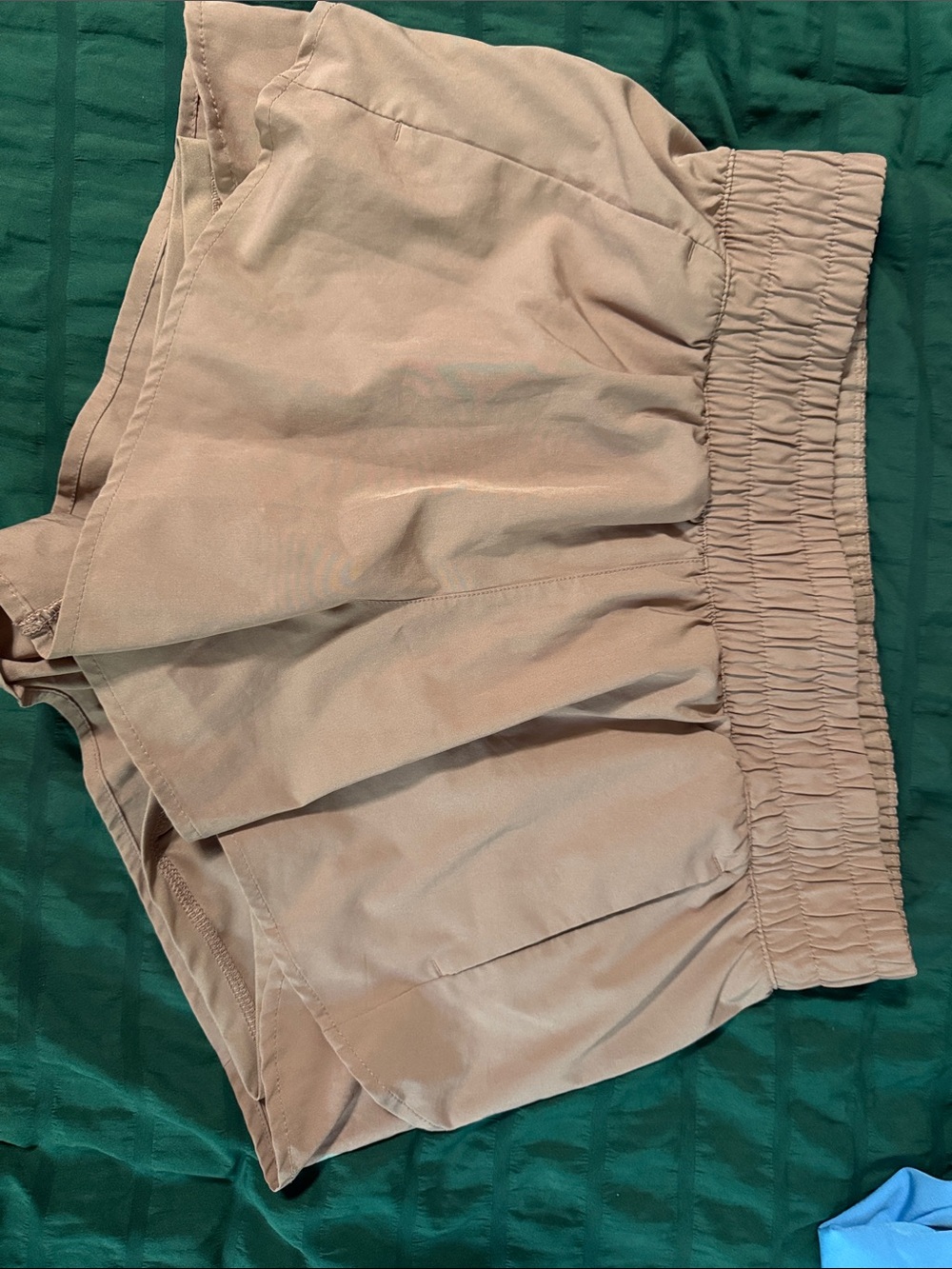 Women's Elastic-Waist Layered Shorts - Tan